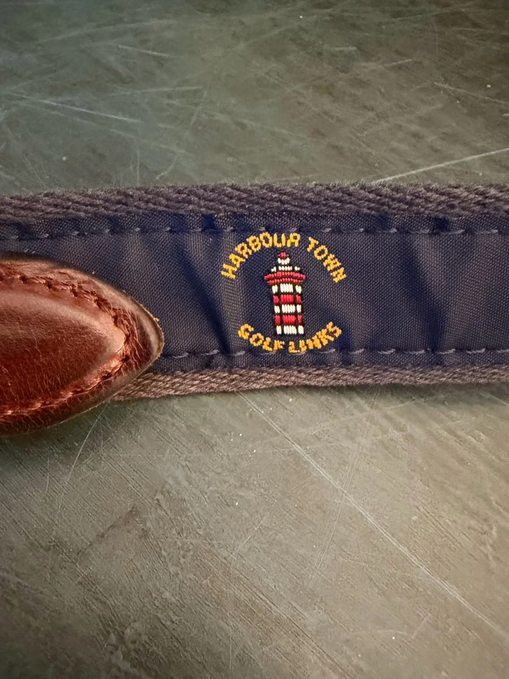Smathers & Branson belt needlepoint design of Harbour Town Golf Links 38